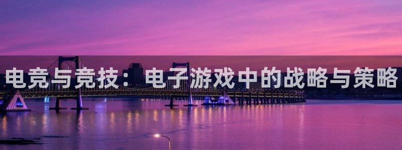 火博电竞官网入口：电竞与竞技：电子游戏中的战略与策略